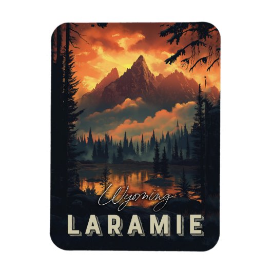Laramie Wyoming Vintage Magneet (Verticaal)