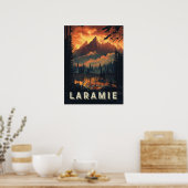 Laramie Wyoming Vintage Poster (Keuken)