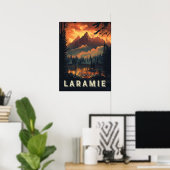 Laramie Wyoming Vintage Poster (Thuiskantoor)