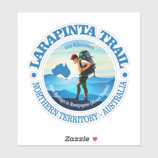 Larapinta Trail (Wandelaar C) Sticker (Vel)