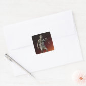 Lararium-beeldje van een waterdrager vierkante sticker (Envelop)