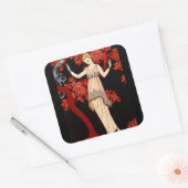 L'Arbre de science door George Barbier Vierkante Sticker (Envelop)