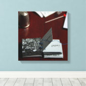 L'Arbre o Carré Tree Miniature Artist Book Canvas (Insitu (Houten vloer))