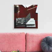 L'Arbre o Carré Tree Miniature Artist Book Canvas (Insitu (Woonkamer))