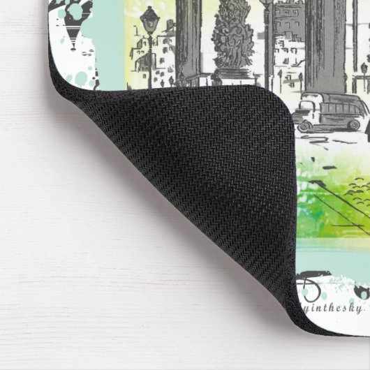 L'Arc de Triomphe Collage Art Muismat (Hoek)