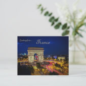 L'Arc de Triomphe de l'Etoile Paris France Briefkaart (Staand voorkant)