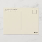 L'Arc de Triomphe de l'Etoile Paris France Briefkaart (Achterkant)