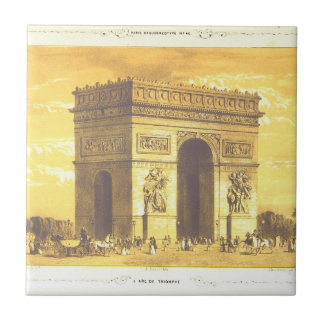 L'Arc de Triomphe, Parijs 1840 Tegeltje