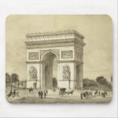 L'Arc de Triomphe, Parijs, gegraveerd door Auguste Muismat (Voorkant)