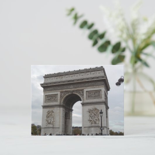 L'Arc De Triomphe Paris Briefkaart Frankrijk (Staand voorkant)
