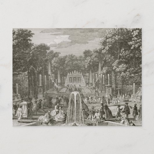 L'Arc de Triomphe, Versailles (graving) Briefkaart (Voorkant)