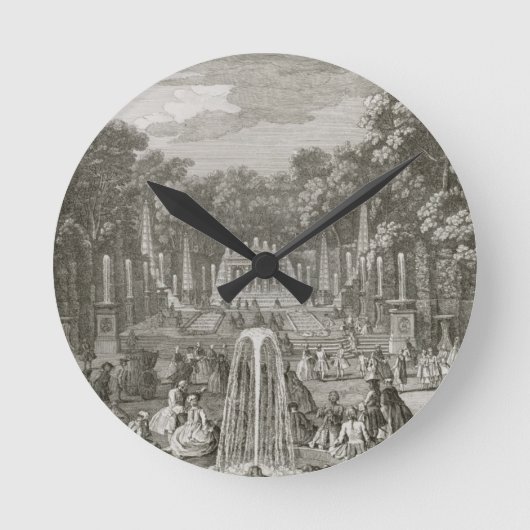 L'Arc de Triomphe, Versailles (graving) Ronde Klok (Voorkant)