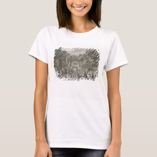 L'Arc de Triomphe, Versailles (graving) T-shirt (Voorkant)