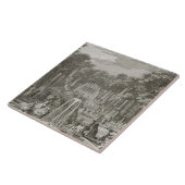 L'Arc de Triomphe, Versailles (graving) Tegeltje (Zijkant)