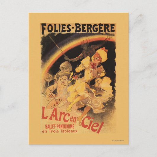 L'Arc-en-Ciel Ballet bij Folies-Bergere Briefkaart (Voorkant)