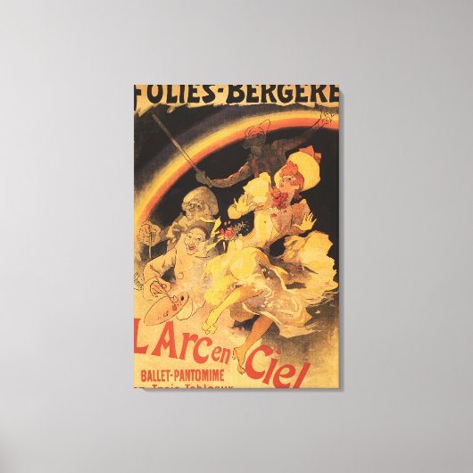 L'Arc-en-Ciel Ballet bij Folies-Bergere Canvas Afdruk (Voorkant)