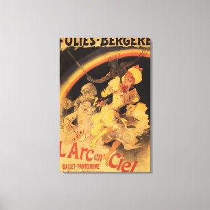 L'Arc-en-Ciel Ballet bij Folies-Bergere Canvas Afdruk