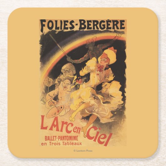 L'Arc-en-Ciel Ballet bij Folies-Bergere Kartonnen Onderzetters (Voorkant)