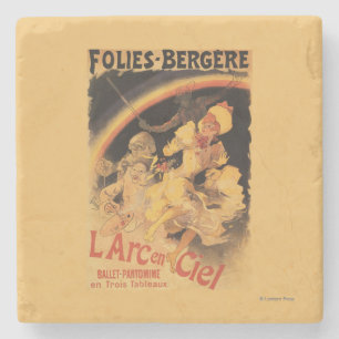 L'Arc-en-Ciel Ballet bij Folies-Bergere Stenen Onderzetter