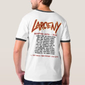 Larceny 2024 Show Shirt, voor elk basis shirt (Achterkant volledig)
