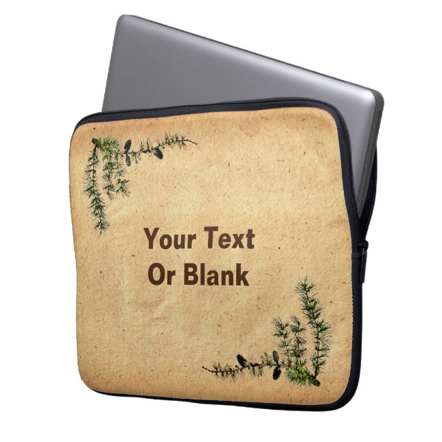 Larch Branch Laptop Sleeve (Voorkant Links)