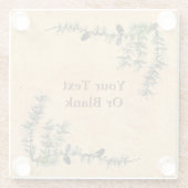 Larch Branches Glazen Onderzetter (Achterkant)