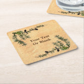 Larch Branches Kartonnen Onderzetters (Schuin)