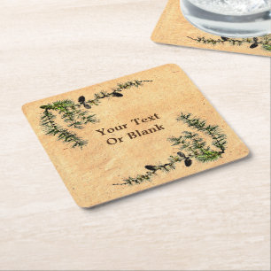 Larch Branches Kartonnen Onderzetters