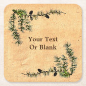 Larch Branches Kartonnen Onderzetters (Voorkant)