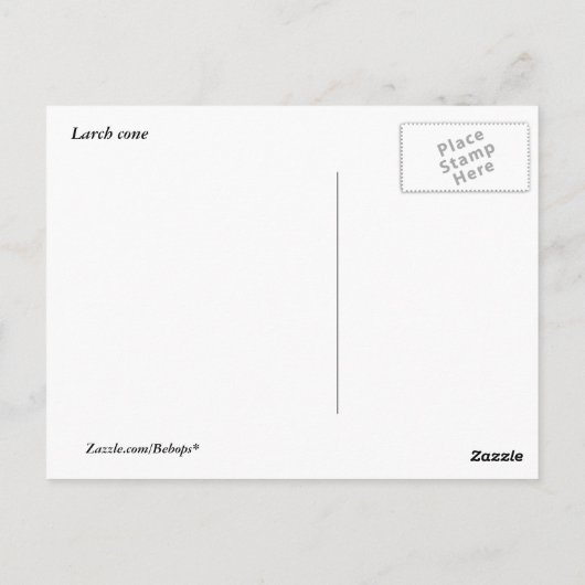 Larch Kone Briefkaart (Achterkant)