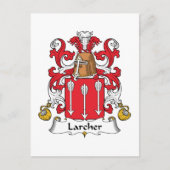 Larcher Family Crest Briefkaart (Voorkant)
