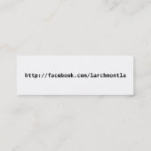 LarchmontLA.com Mini Visitekaartje (Achterkant)