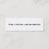 LarchmontLA.com Mini Visitekaartje (Achterkant)