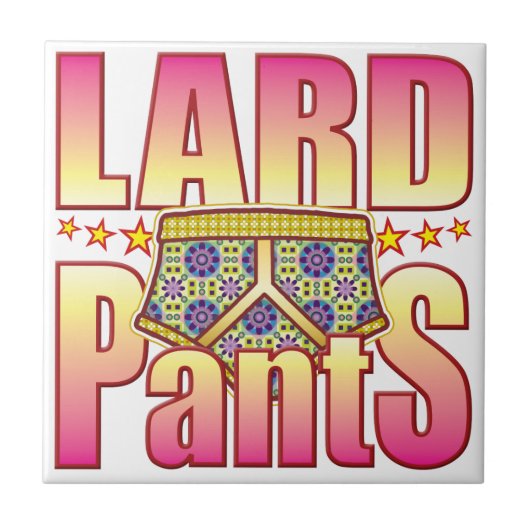 Lard Flowery Pants Tegeltje (Voorkant)