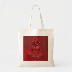 Lard Ganesg rode spirituele Indiase kunst tas