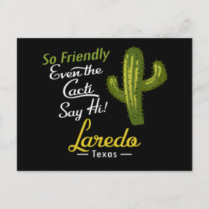 Laredo Cactus Funny Retro Briefkaart