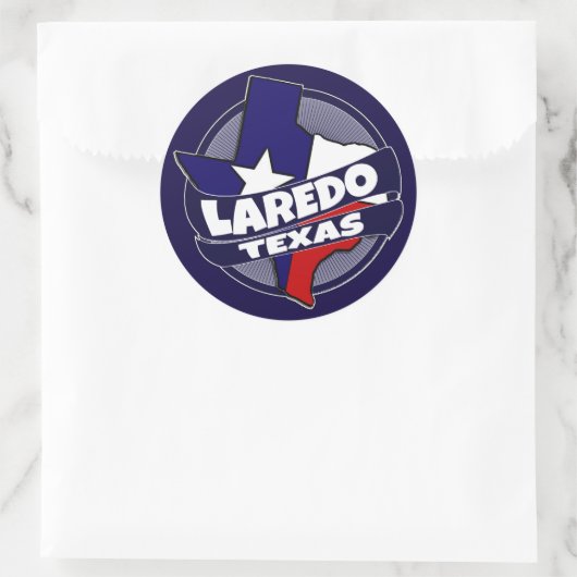 Laredo Texaanse vlag brak stickers (Tas)