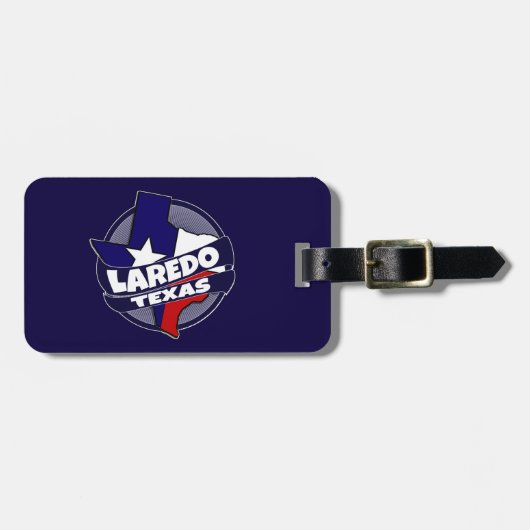 Laredo Texaanse vlag breekt bagagelabel (Voorkant horizontaal)
