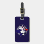 Laredo Texaanse vlag breekt bagagelabel (Voorkant verticaal)