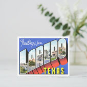 Laredo, Texas  Big Letters Briefkaart (Staand voorkant)