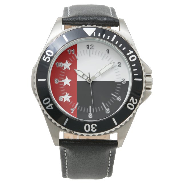 Laredo (Texas) City flag Watch Horloge (Voorkant)
