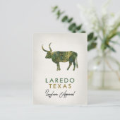 Laredo Texas Dark Marble Briefkaart (Staand voorkant)