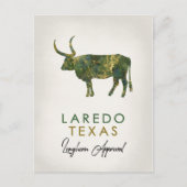 Laredo Texas Dark Marble Briefkaart (Voorkant)