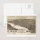 Laredo Texas in 1890 Briefkaart (Voorkant / Achterkant)