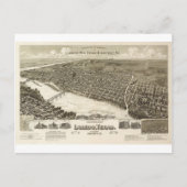 Laredo Texas in 1890 Briefkaart (Voorkant)