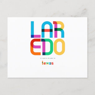 Laredo Texas Mid Century, Pop Art, Briefkaart