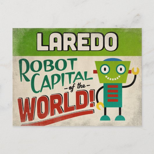 Laredo Texas Robot - Funny  Briefkaart (Voorkant)