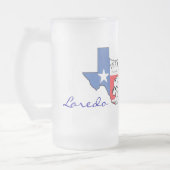 Laredo, Texas State Map met Star, Boots, Pet Mok (Links)