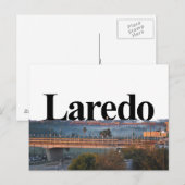 Laredo, TX Skyline met Laredo in de Sky Briefkaart (Voorkant / Achterkant)