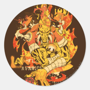 Larfleeze - Agent Sinaasappel 10 Ronde Sticker